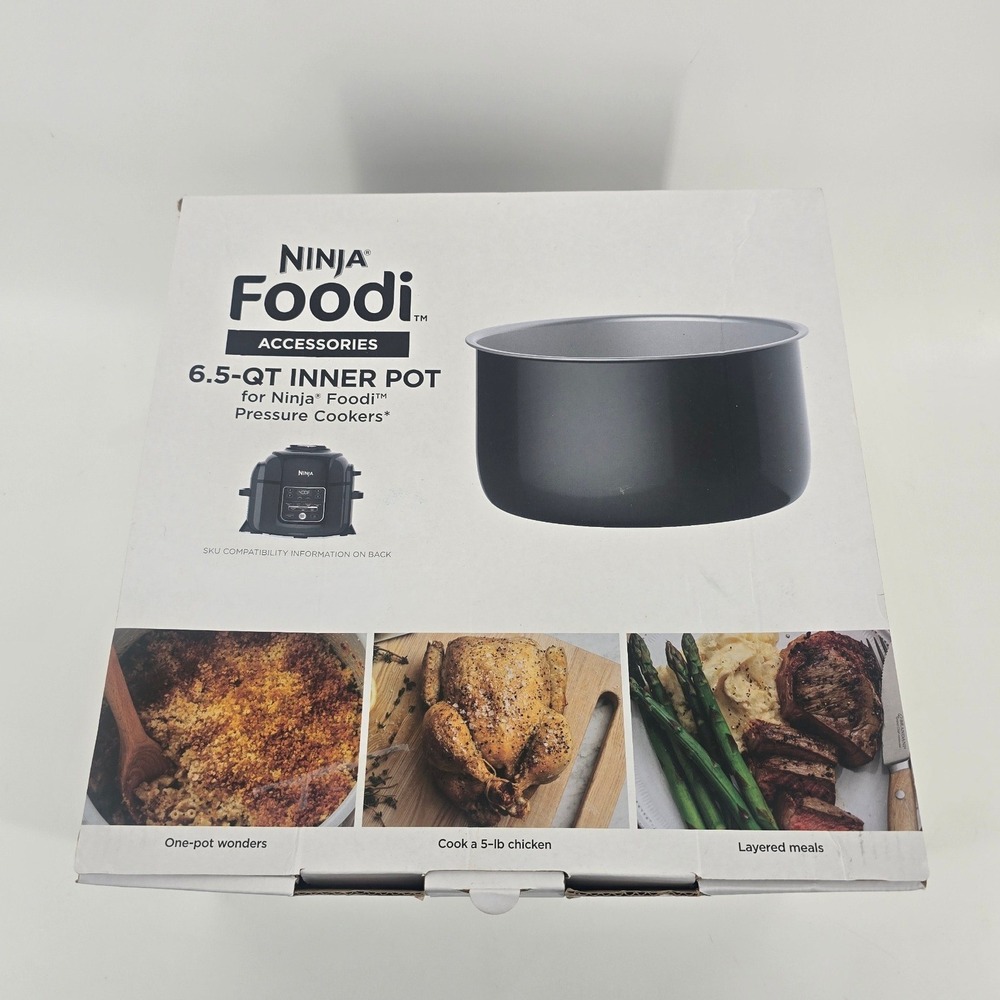 Ninja Foodi 6.5-QT Inner Pot Ceramic Coated Replacement Black Grey 102FY300